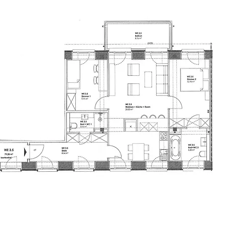 Prora - Apartment Mit Strandkorb Am Strand - Meersonnewind * ビンツ